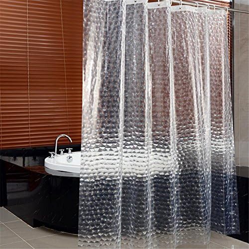 YLSFWSRY Shower Curtains Curtain Synthetic Fiber European Style Home Hotel 3D Peva Thicker Shower Curtains Water Cube Waterproof Bathroom Curtains Partition Shower Curtains Transparent Thicker Jelly Material Hazy Beauty Within Temptation , 180 Width *180 High + Hanging Ring