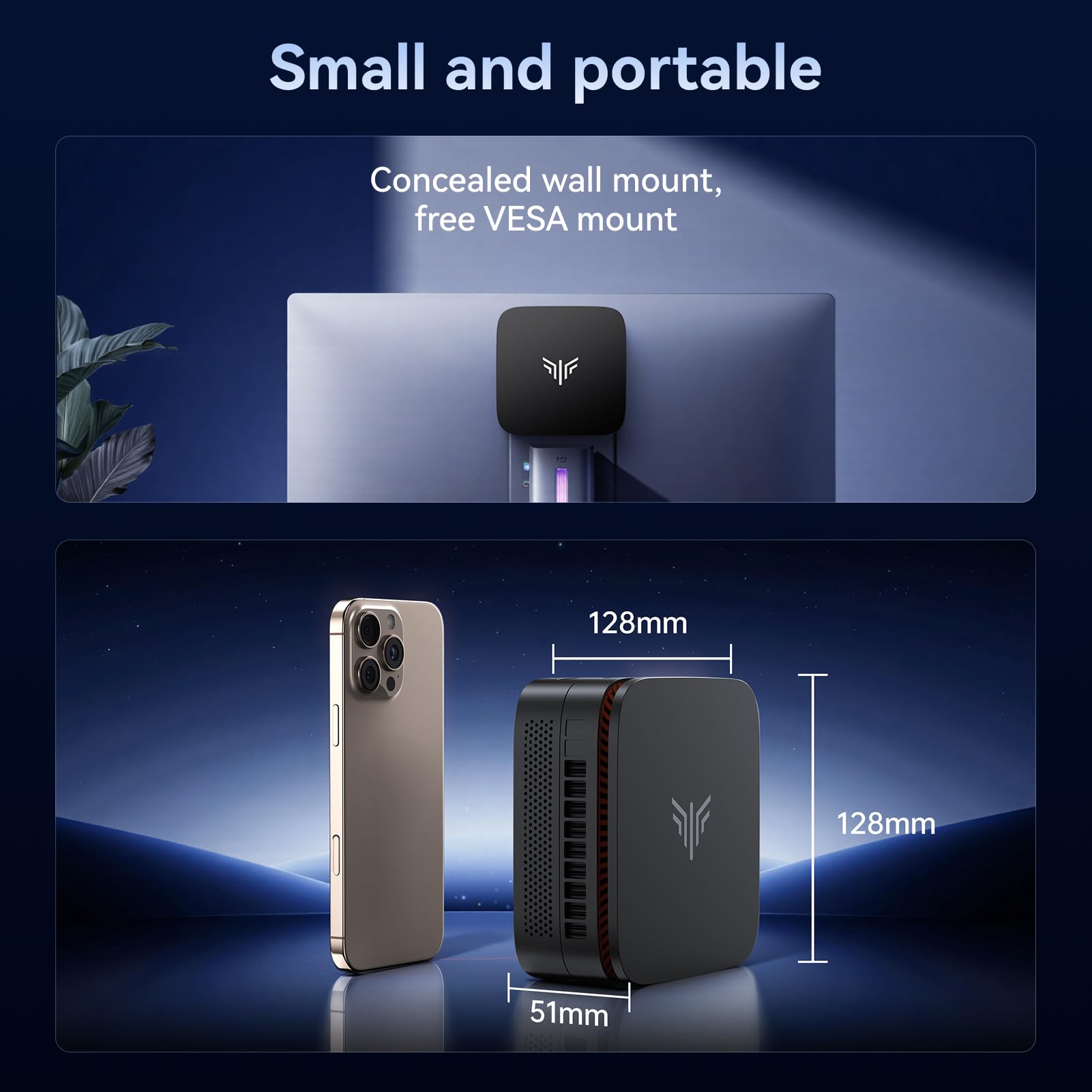 NiPoGi Pinova P1 Mini PC AΜD Ryzen 4300U W11 Pro(4C/4T,3,7GHz,Besser als 3500U/N97/N150) 16GB DDR4 RAM+512GB SSD 4K@60Hz Triple Display(HDMI 2.0+Type-C+DP1.4)/WiFi 5/BT 4.2/LAN Computer Büro/Bildung 9