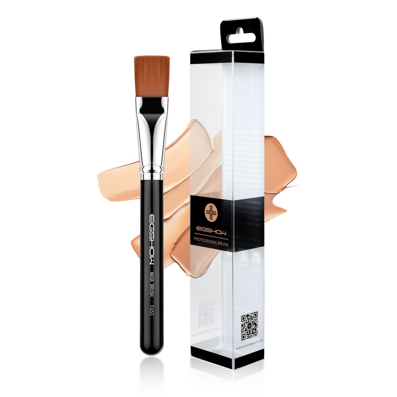 Mask Brush, EIGSHOW Facial Mask Brush Premium Soft Facial Mask Application, Cosmetic Tools for Body Lotion, Mud, Clay, Charcoal Mixed Mask - F653 — image 1