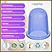 Anti Cellulite Cup Silicone [3-pcs] Set FDA Approved Cupping Therapy For Body Face Back Legs - Chinese Anti Aging Vacuum Therapy Suction Cups Home Use With Massage Oil - Cupping Kit for Adults