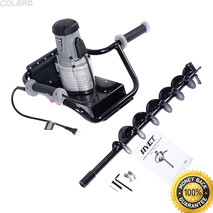 Colibrox New 1 6 Hp Electric Post Hole Digger 1200w Watt Motor W 4 Inch Auger Drill Bit Electric Post Hole Digger Harbor Freight Electric Post Hole Digger Home Depot Earth Drill Home Improvement Amazon Com