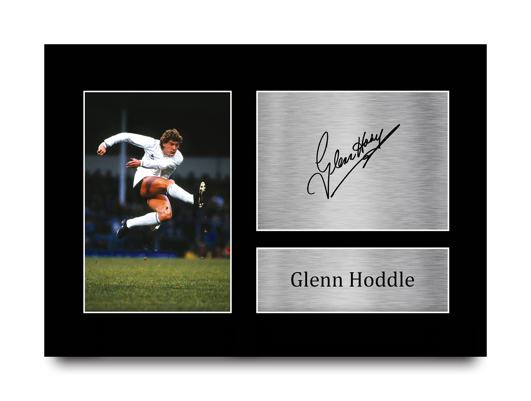 HWC Trading A4 Glenn Hoddle Spurs Tottenham Hotspur Gifts Printed Signed Autograph Picture for Fans and Supporters - A4
