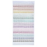 eBoot 900 Pieces 3mm 4mm 5mm Colorful Rhinestone Sticker Sheet