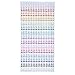 eBoot 900 Pieces 3mm 4mm 5mm Colorful Rhinestone Sticker Sheet