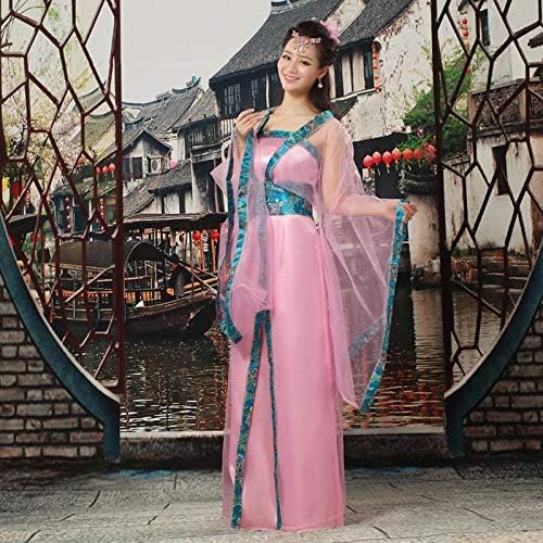 Cxlyq Hanfu Hanfu Oriental Dance Costumes National Costume Han Dynasty Ancient Chinese Woman Costume Chinese Folk Dance Fan Dress Clothing