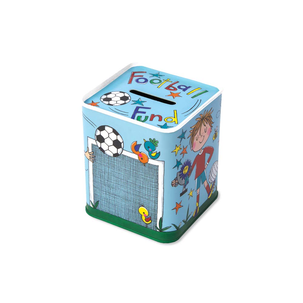 Rachel Ellen Designs - Football Money Box Tin - Football Fund