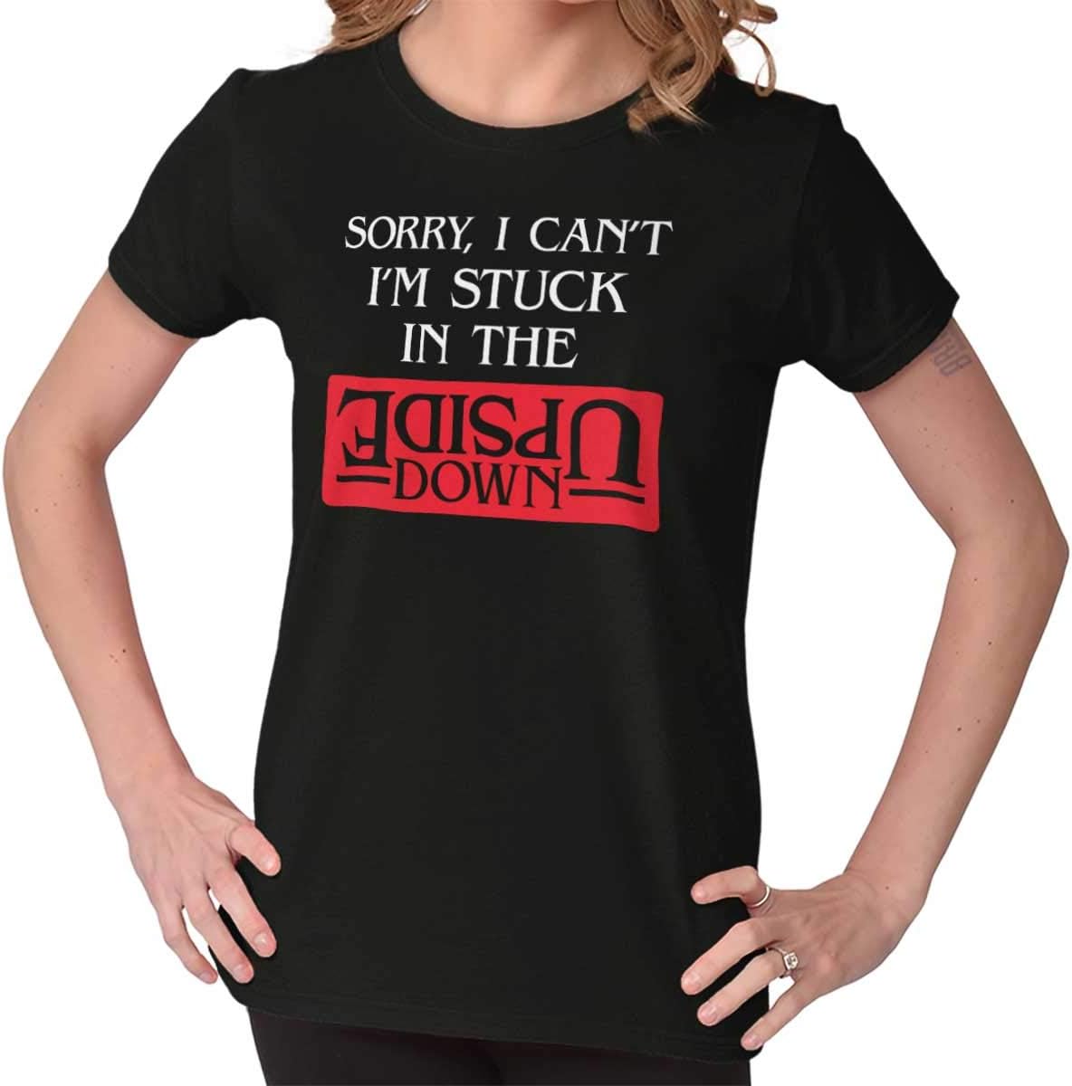 Brisco Brands Sorry Stuck Stranger Eleven Mike Nerdy TV Ladies T Shirt