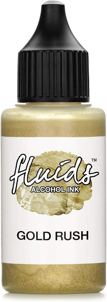 30ml Fluids Alcohol ink GOLD RUSH for fluid art and resin, metallic gold