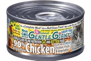 Gentle Giants 'Quality of Life' 90% Chicken - Canned Cat and Kitten Food, Natural, Non GMO Ingredients, 3 oz. (case of 24 can