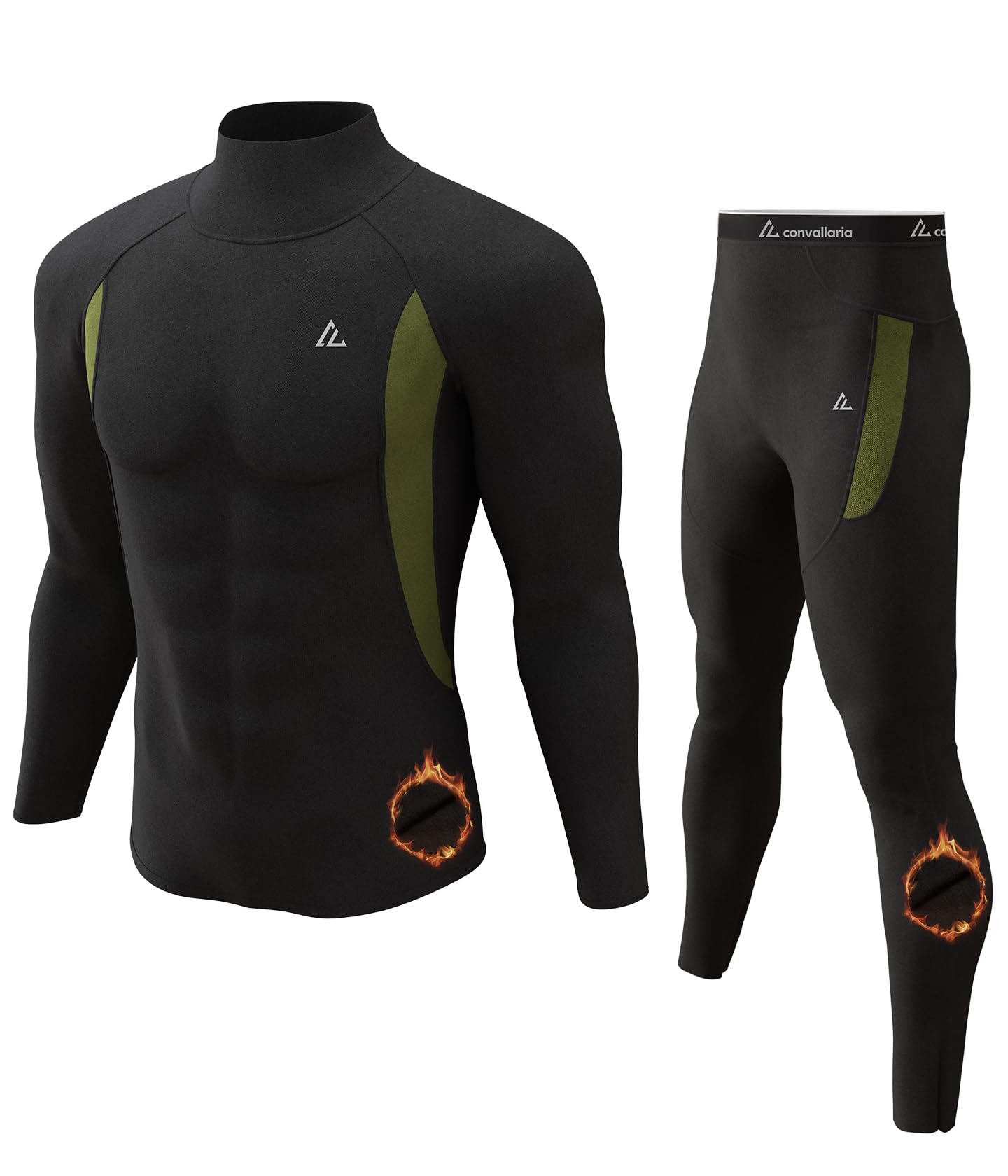 Photo 1 of *** RUNS SMALL/PARTIAL SET TOP ONLY/ MISSING BOTTOMS*** CL Thermal Underwear Long Johns for Men,Hunting Gear Sport Top and Bottom Set Winter Base Layer Long Underwear for Outdoor M