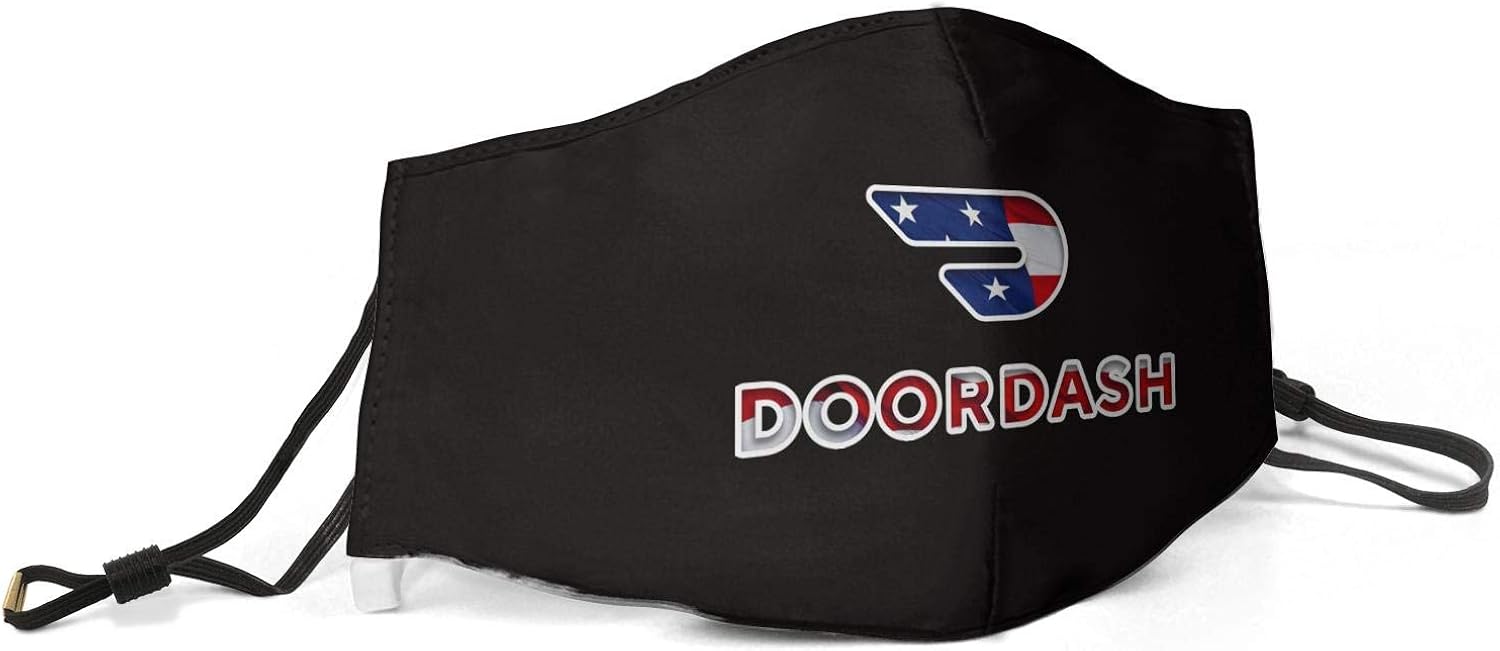 Unisex Red-DoorDash-Logo- Dust Face Covers for Mens Womens Lightweight Face Mouth-Muffle Face Covers