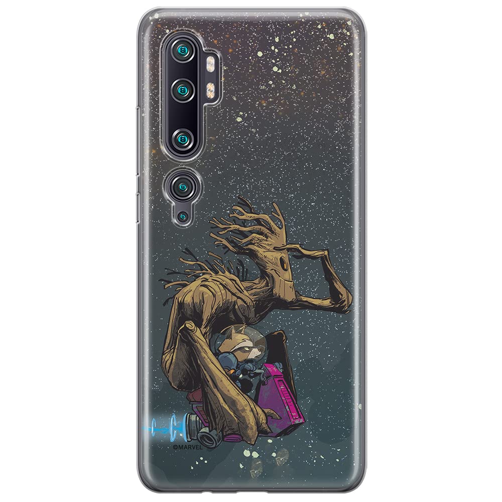 ERT GROUP mobile phone case for Xiaomi MI NOTE 10 / MI NOTE 10 PRO original and officially Licensed Marvel pattern Guardians of the Galaxy 004, case made of TPU