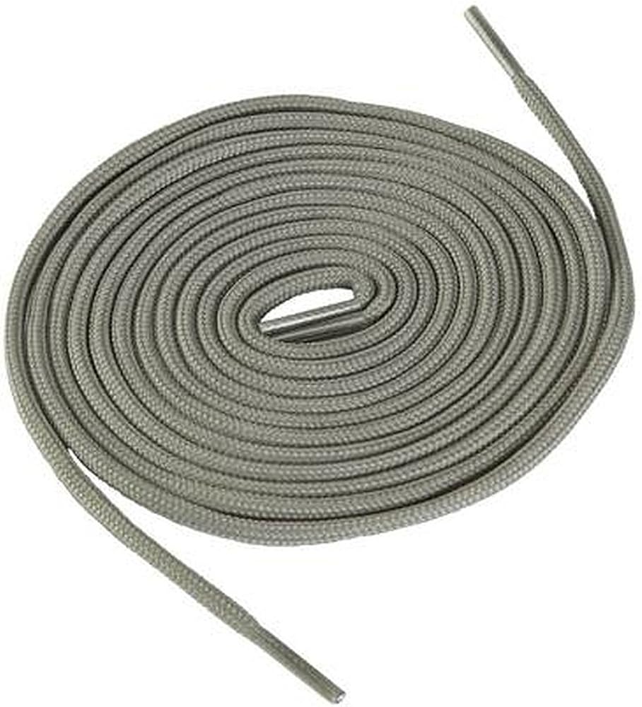 1 pair Collonil laces, round, thick, diameter 3 mm grey dark grey, 100 cm