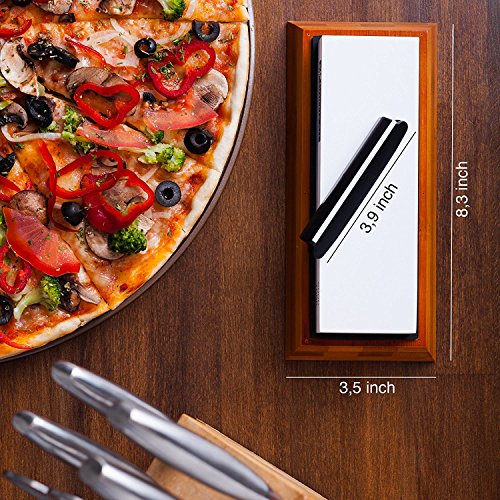 Whetstone Knife Sharpening Stone | Waterstone Knife Sharpener 1000-6000 Grit with Non-Slip Bamboo Base and Angle Guide | Best Wet Stone Kitchen Knives Sharpening Kit