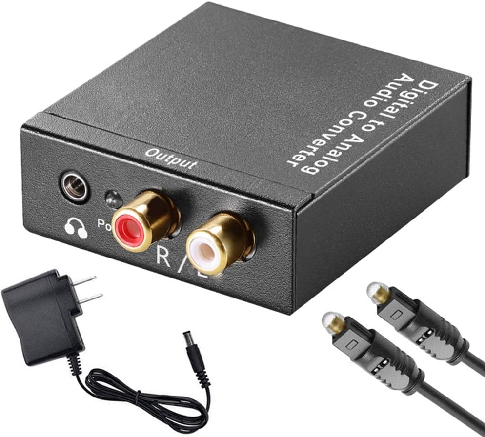 Optical to RCA Audio Converter, Tackston 192KHz Optical SPDIF Digital