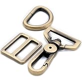 Metal Snap Hooks, With D Drings Strap buckles 5 Sets Purse Hardware Push Gate Swivel Lobster Claw Clasp