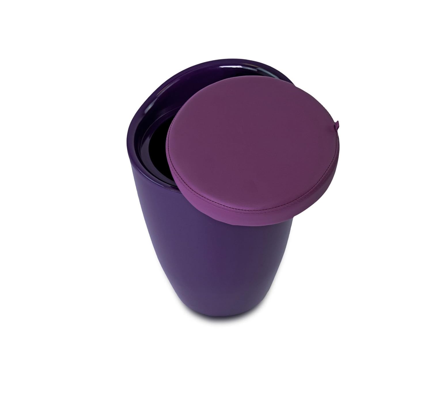 Ahoc Blue Wizard Storage Stool Abs Faux Leather Ottoman High