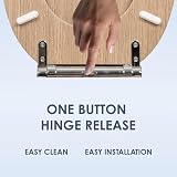 AQUALONA Premium Tongue and Groove Soft Close Toilet Seat Oak view 4