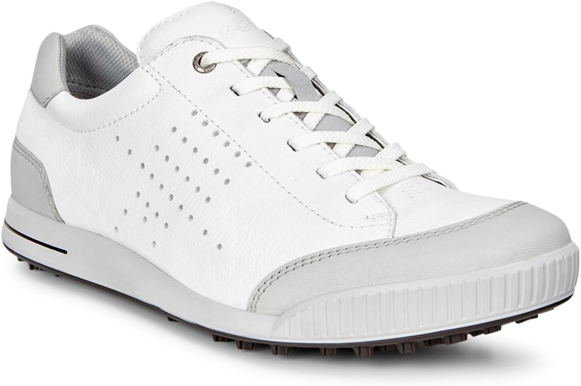 shoes Ecco Golf Street Retro HydroMax Men's Spikeless Golf (White)