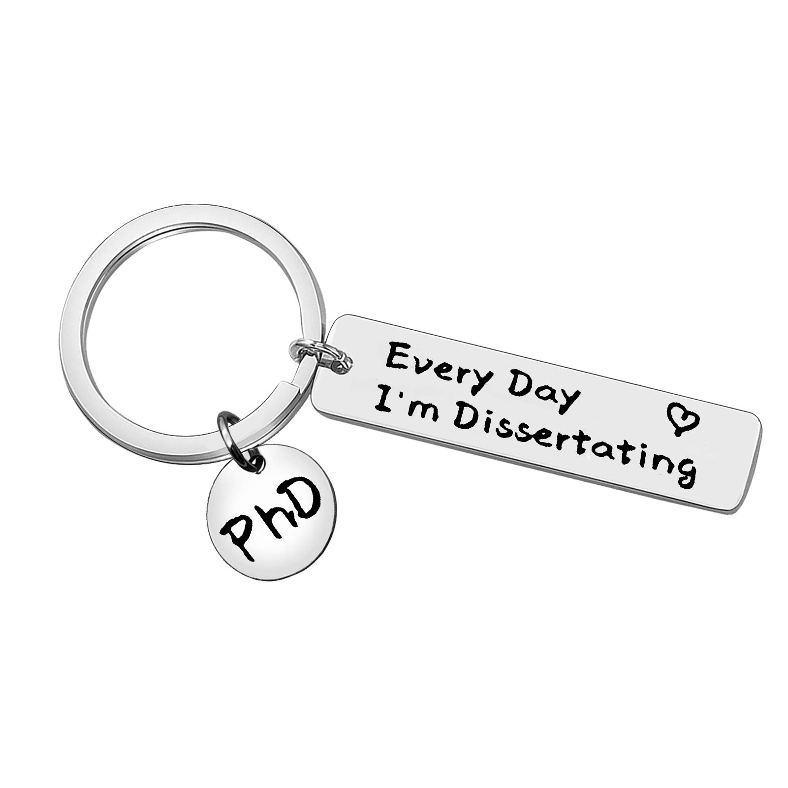 Ximalun PhD Gifts Keyring Doctorate Gifts Every Day I'm Dissertating Keyring PhD Student Gift PhD Graduation Gifts Dissertation Gift Doctor of Philosophy Gifts for Women Men