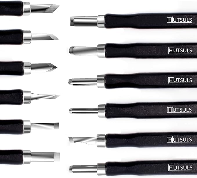 HUTSULS Small Wood Carving Tools for Beginners 12 piece