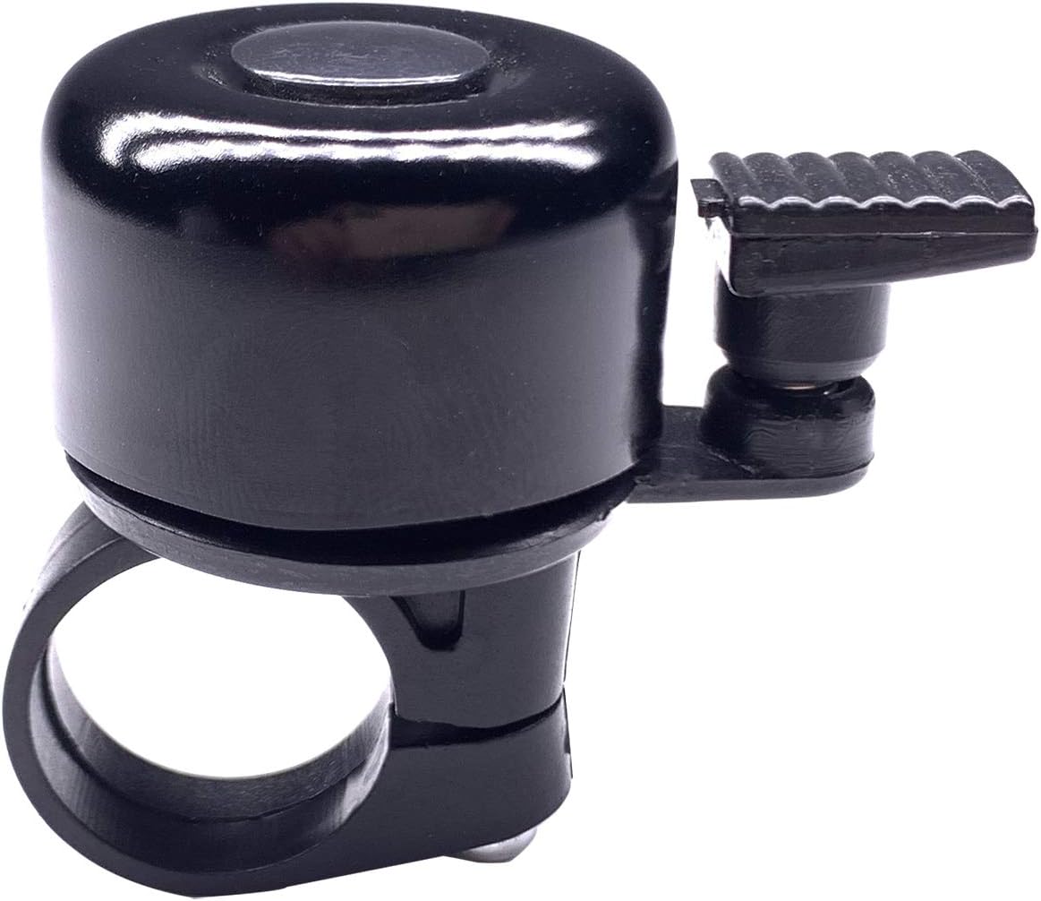 Intoy Bicycle Bell Alloy Mini, Loud Clear Sound Bike Bells for Adults and Kids - Fits 7/8 Inch Bicycle Handle Bar