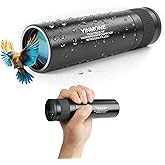 HD Small 7x32 Waterproof Monocular Handheld,with Clear Vision FMWC BAK4 Lens,Metal Body Heavy Duty Pocket Compact Monocular Telescope for Outdoor Hiking,Camping,Travel Bird Watching,Hunting,Man Gift