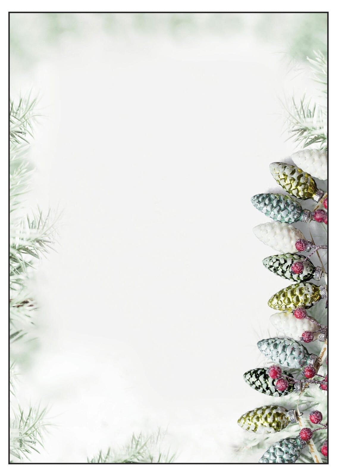 SIGEL DP177 Christmas writing paper "Christmas Garland", A4, 90 gsm, 100 sheets
