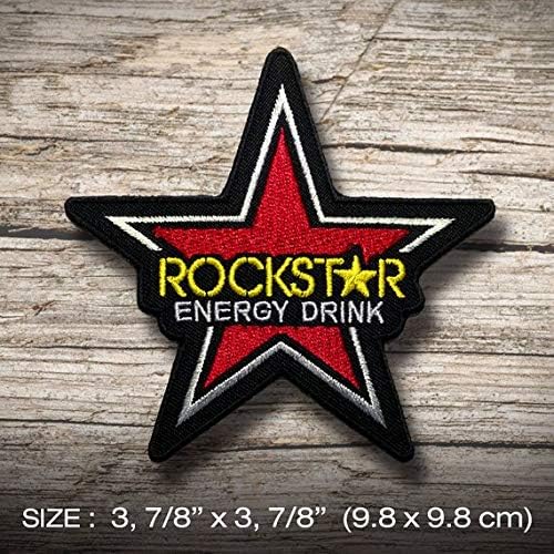 Rockstar Patch Iron on DIY Decorate Custom Handmade Clothing Vest Jacket Coat Hat Cap Shirt Denim Jean Bag Skirt, Enjoy Hobby Gift