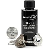 Nushine Silver Maintenance Solution 1.7 Oz - contains pure silver (Perfect for sightly worn silver)