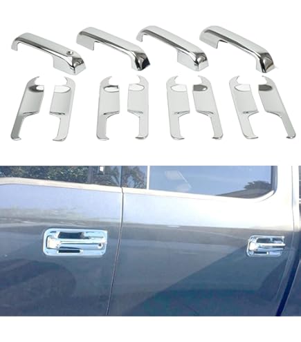 Jecar Interior Door Handle Cover Trim For Ford F-150 2015-2020 – ABS Plastic, Polished
