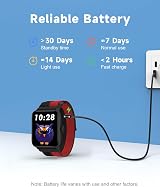 Brave Kids Smart Watch Fitness Tracker 1.5 in HD Touch 5ATM view 6