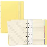 Filofax B115062U Refillable Pastel colors, Notebook, Pocket Size, 112 Cream colored moveable pages. Includes 4 Indexes (one with pocket), a page marker and elastic closure, Lemon