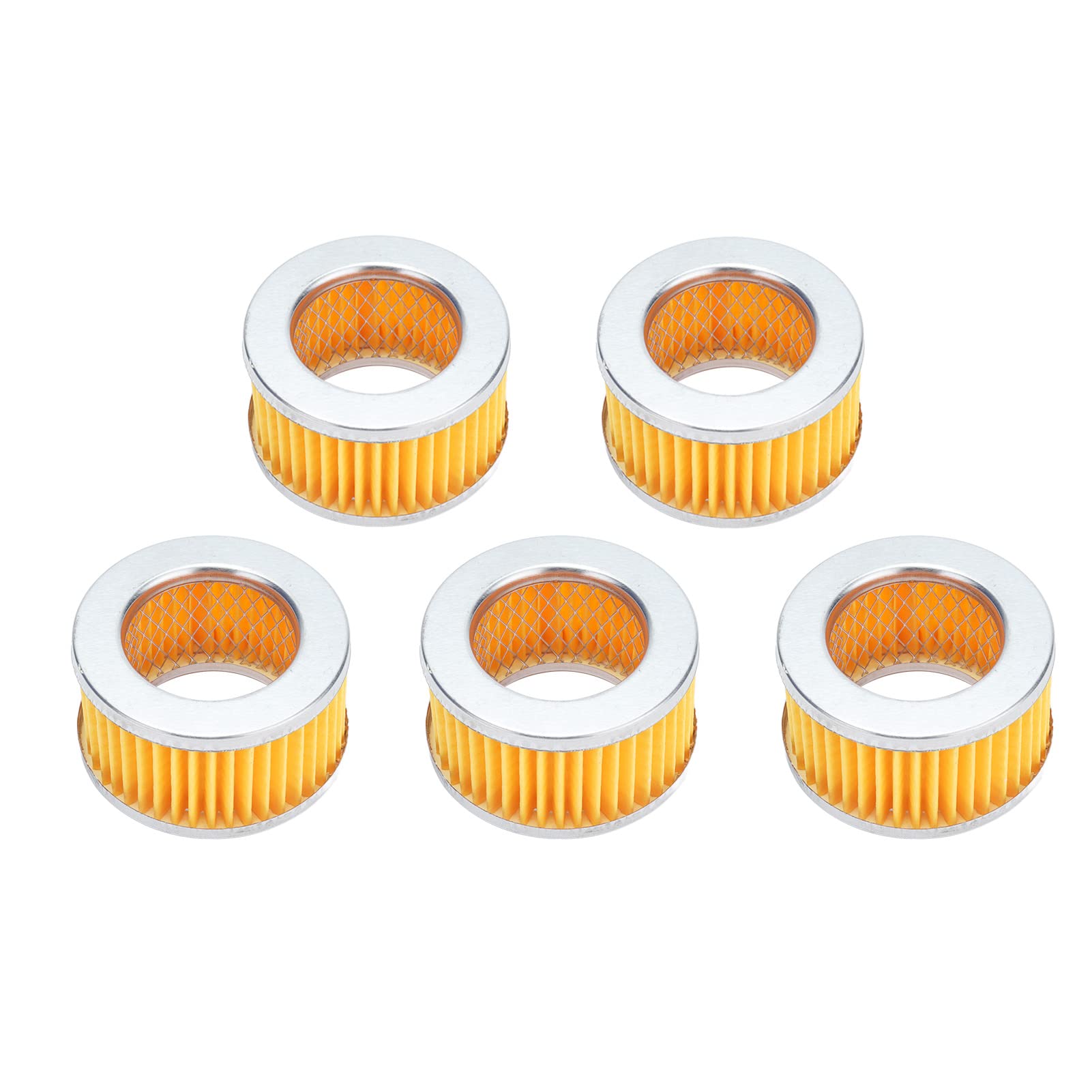 5pcs Air Compressor Filter Replacement, Intake Paper Filter Element for Silencer Muffler Accessory - Air Compressor Intake Filter Replacement Elements