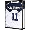 Mstrse Jersey Frame Display Case - Jersey Shadow Box Lockable,Jersey Frame for Hockey Baseball Basketball Football Soccer Tennis Sport Shirt Uniform,Black