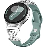 IMIVIO Slim Silicone Band Compatible with Samsung Galaxy Watch 7 Band 6 5 4 Active 2 FE 40mm 44mm/Watch 6 4 Classic/5 Pro/3, Thin 20mm Watch Band Sport Straps for Samsung Watch Bands Women