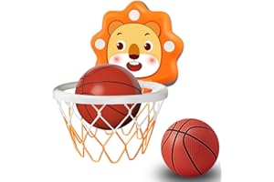 ZOENMG Toddler Kids Basketball Hoop Indoor Toys,Scoreboard Portable Design Adjustable Height,Christmas Birthday Baby Toddler Kids Boys Small Mini Basketball Hoop Gifts Toys