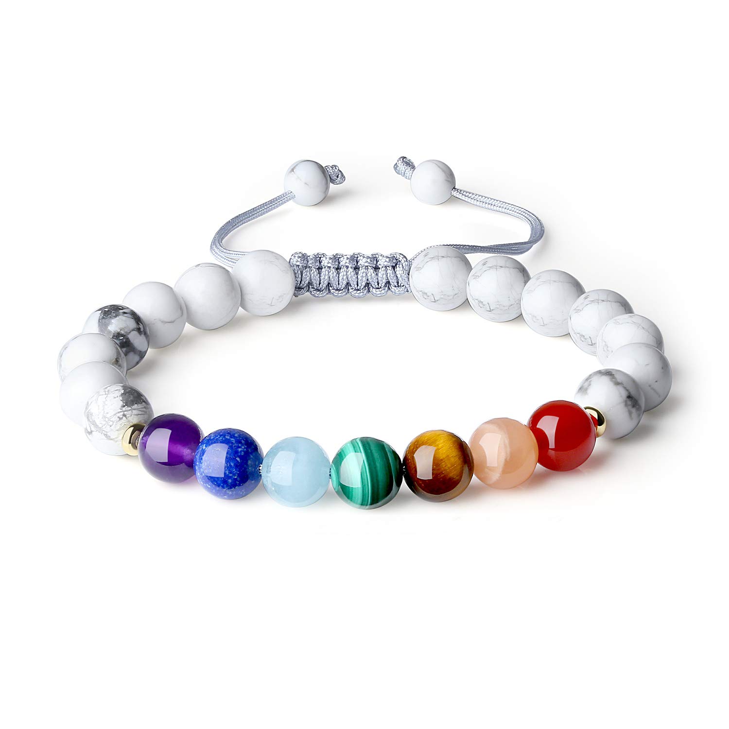 COAI Prayer Mala Beads Howlite Chakra Crystal Bracelet