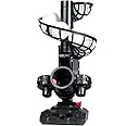 Furlihong 388BH Baseball Pitching Machine, 4 Adjustable Angles, 3 Pitch Angles, Power Bank/Battery Powered, Includes 9 Training Balls, for Beginners