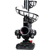 Furlihong 388BH Baseball Pitching Machine, 4 Adjustable Angles, 3 Pitch Angles, Power Bank/Battery Powered, Includes 9 Training Balls, for Beginners