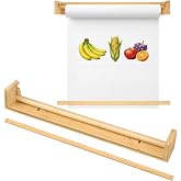 Wesiti 24 Inches Wooden Easel Paper Roll Holder Wall Mount 22 Lbs Load, Craft Kraft Butcher Paper Dispenser for Artwork, to-do Lists, Kitchen, DIY Drawing, Office Business, Grocery, Only Holder