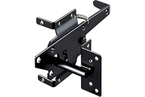 skysen Carbon Steel Vinyl Wood Fence Post Mount Gate Latch(2066-cs-p)