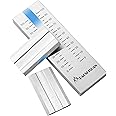 BAOSHISHAN 0-100um Grindometer Stainless Steel Fineness Gauge ISO Standard Single Groove with 2 Scrapers, Storage Case, 25μm/50μm/100μm/150μm Available (100μm, 8Hegman)