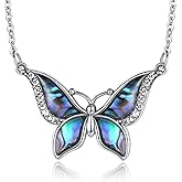 INFUSEU 925 Sterling Silver Necklaces for Women Girls, Sun Moon Star Butterfly Snowflake Jewelry, 18 Inch Chain