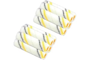 KINGORIGIN Mini Paint Roller Covers, 10 Pack Paint Roller 4 Inch, 3/8" Nap Lint Free Paint Roller Refill, Small Paint Rollers for Touch-Up on Small Spaces