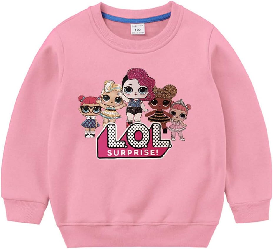 LOL Girls Hoodie Sweatshirt LOL Children Coat Cartoon Jacket Outwear Doll Surprise