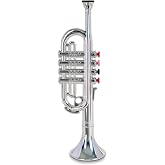 Bontempi 32 3831 4 Notes Silver Trumpet, 37 cm, Multi-Color, 38 cm