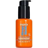 Matrix Mega Sleek 96H Anti-Frizz Topcoat Serum - Humidity Resistant Heat Protection, For Frizzy Hair & All Hair Types, Anti-Frizz Hair Care, Shine Serum