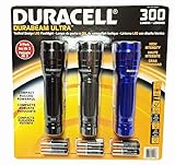 Duracell Durabeam Ultra 300 Lumens Tactical High-Intensity Compact LED Flashlight, 3-Pack (Misc.)