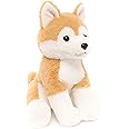 WEIGEDU Shiba Inu Akita Stuffed Animals Japanese Dog Puppy Plush Toys for Boy Girl Kids Birthday, 13 inches